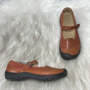 Keen‎ Tan Leather Mary Jane Walking Shoes Sz 7.5